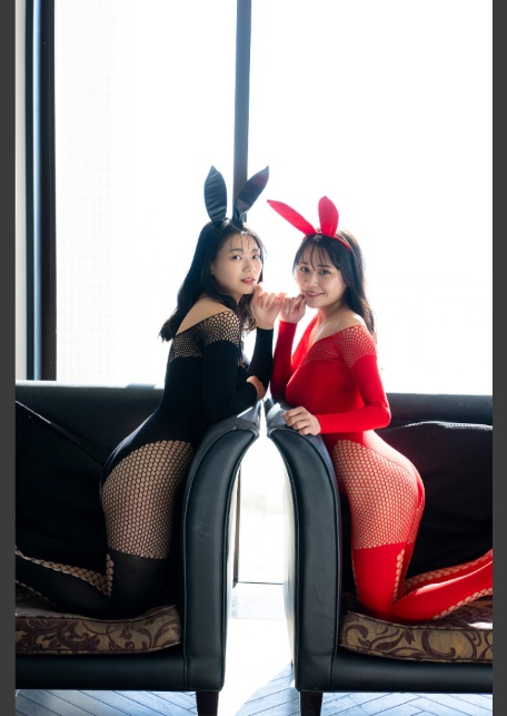ときちゃん×田野憂 どエロいWバニー【後編】-2