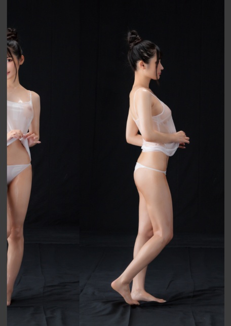 絶対的透け透けテカテカポーズブック 胡桃さくら 【ヌードポーズ写真集】-2